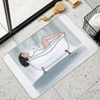 Escaping.  Easy To Clean Bath Mat