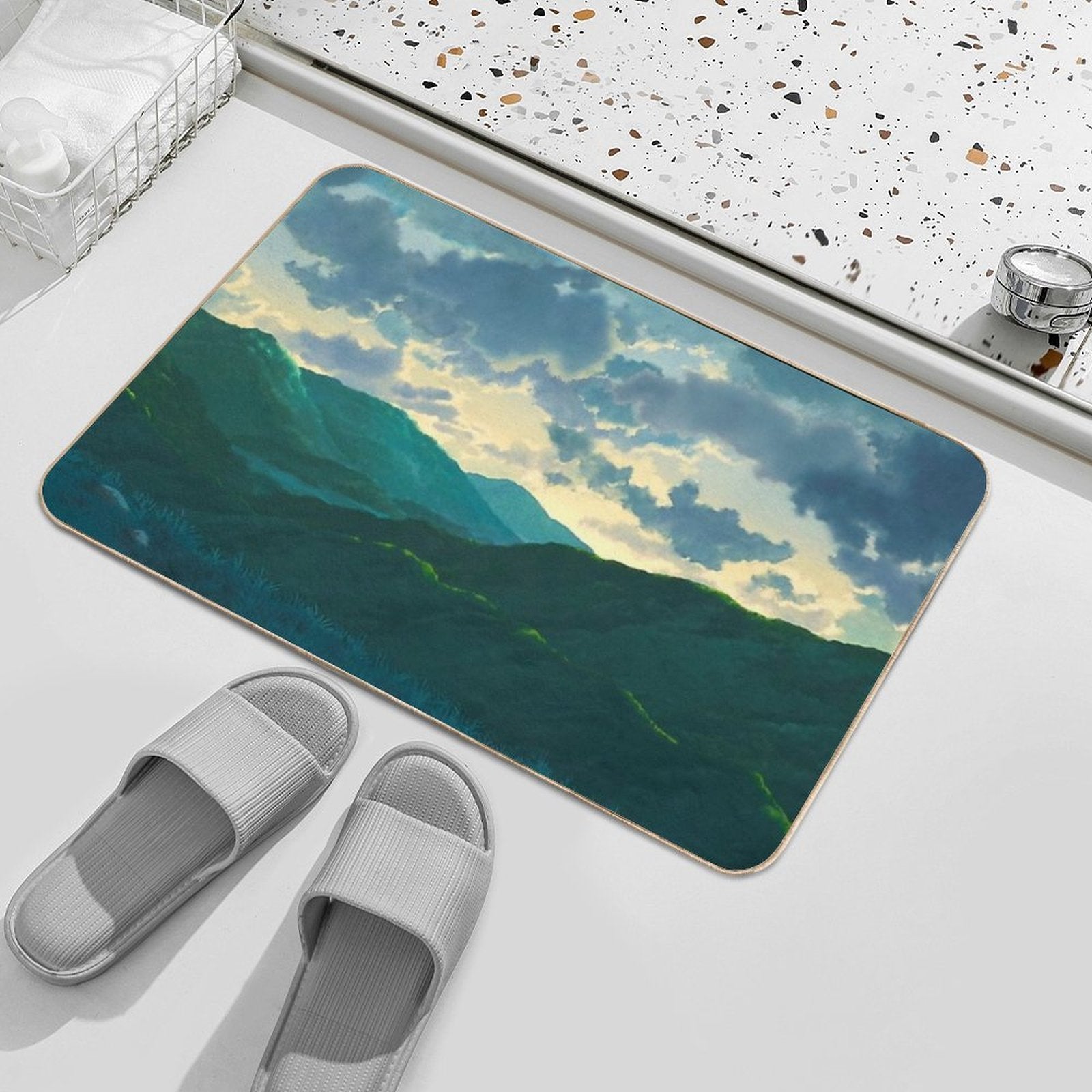 Journey Far to The West  Long-Lasting Bath Mat