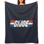 Gi Joe Logo Design Velvety-soft Throw Blanket