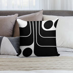 Retro Geometric Design 629 Soft Ultra-Soft Texture Throw Pillow