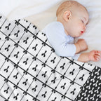 Shibori Japanese Geometric Motif Patchwork Anti-pilling Throw Blanket