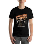 Motorcycle Queen Vintage Motorbike Lady Biker Girl Women  Stretchy T-Shirt