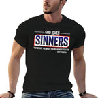 God Loves Sinners Christian  Moisture-wicking T-Shirt