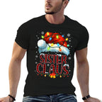 Christmas Hat Lights Pajama Sister Claus Family Matching  Stretchy T-Shirt