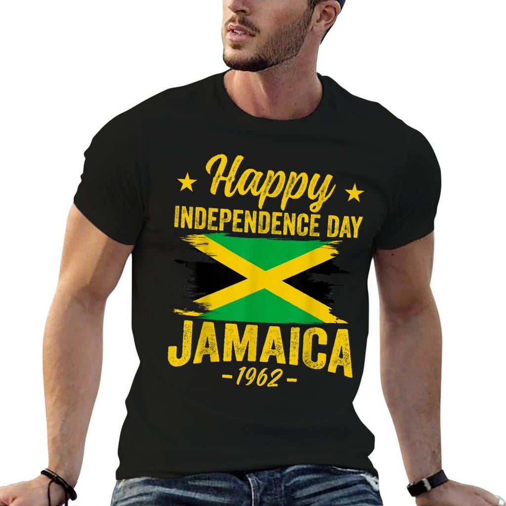 Happy Independence Jamaica Est 6th August 1962 Jamaican  Polyester Blend T-Shirt