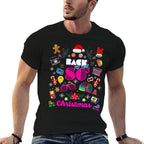 Funny Back to 80s Christmas Nostalgia Quotes Graphic Design  Fade-proof Color T-Shirt