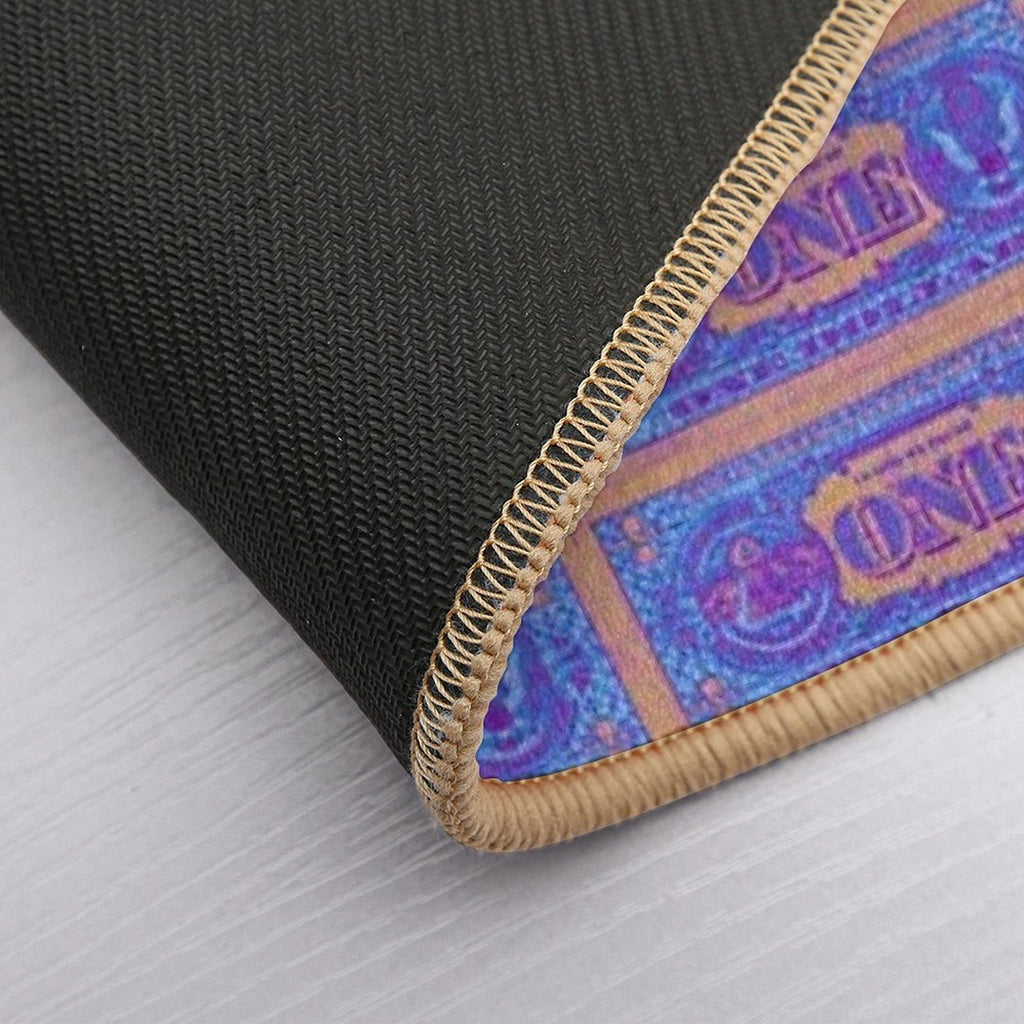 Psychedelic Dollar Bill Pattern  Slip-Resistant Bath Mat