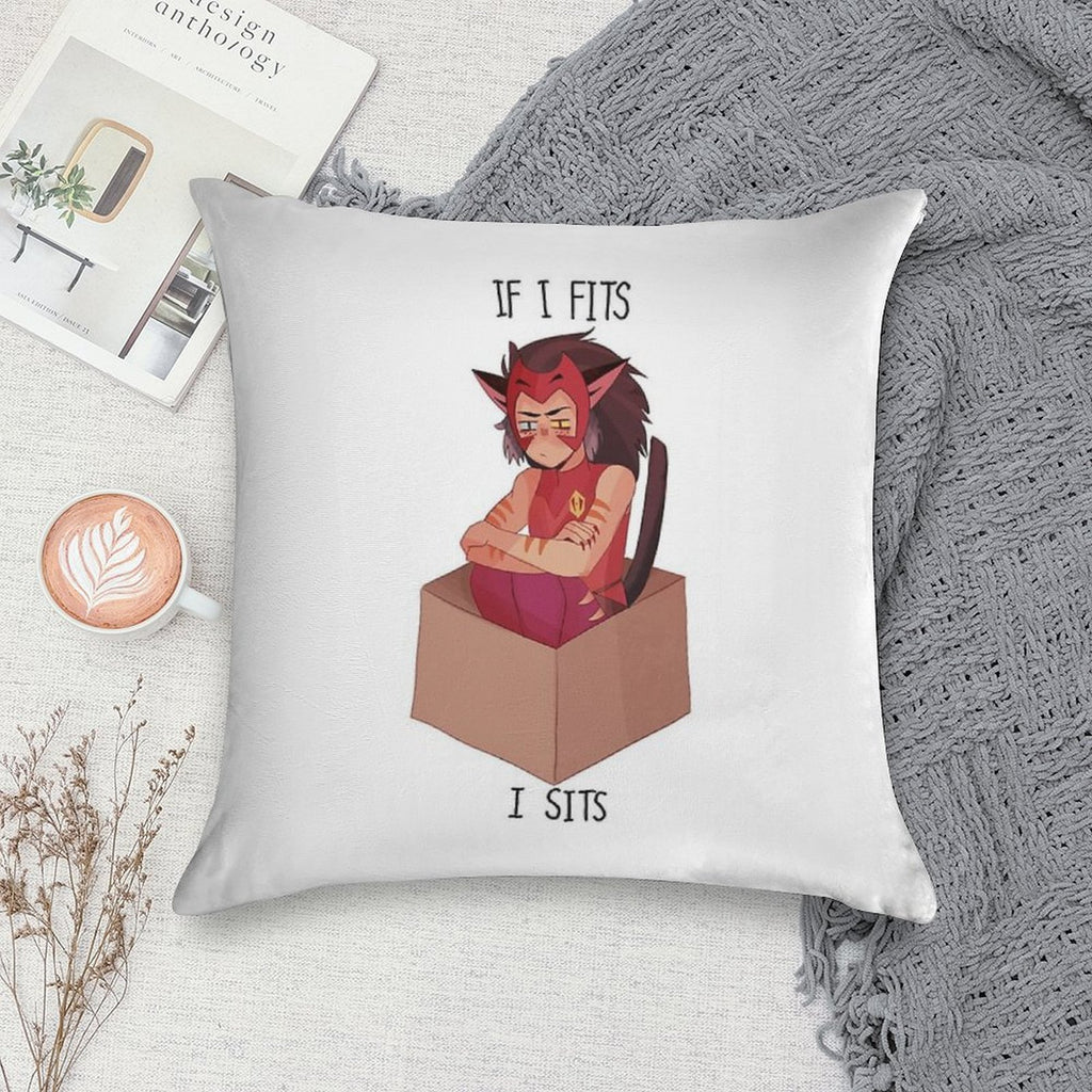 Catra - If I Fits I Sits Soft Warmth Comfort Throw Pillow