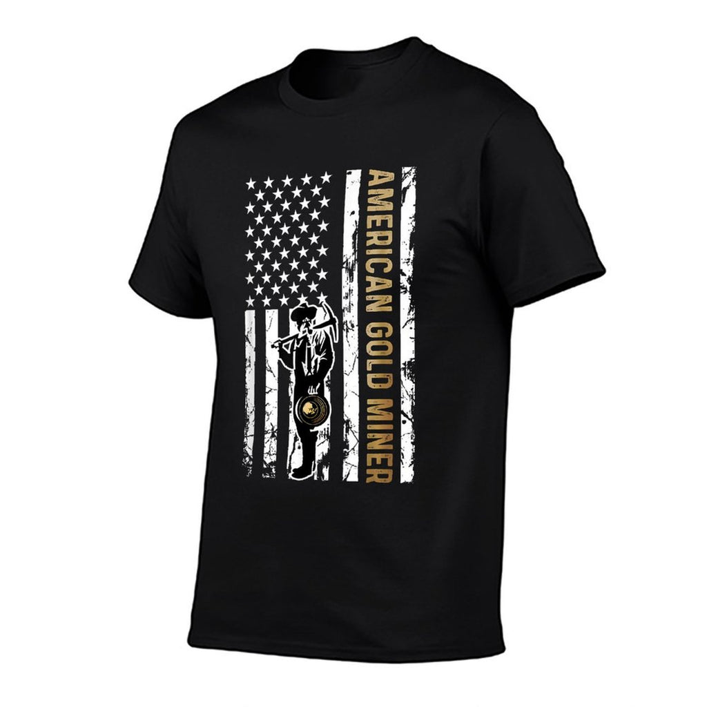 Golden US for American Gold Miner Comfortable T-Shirt