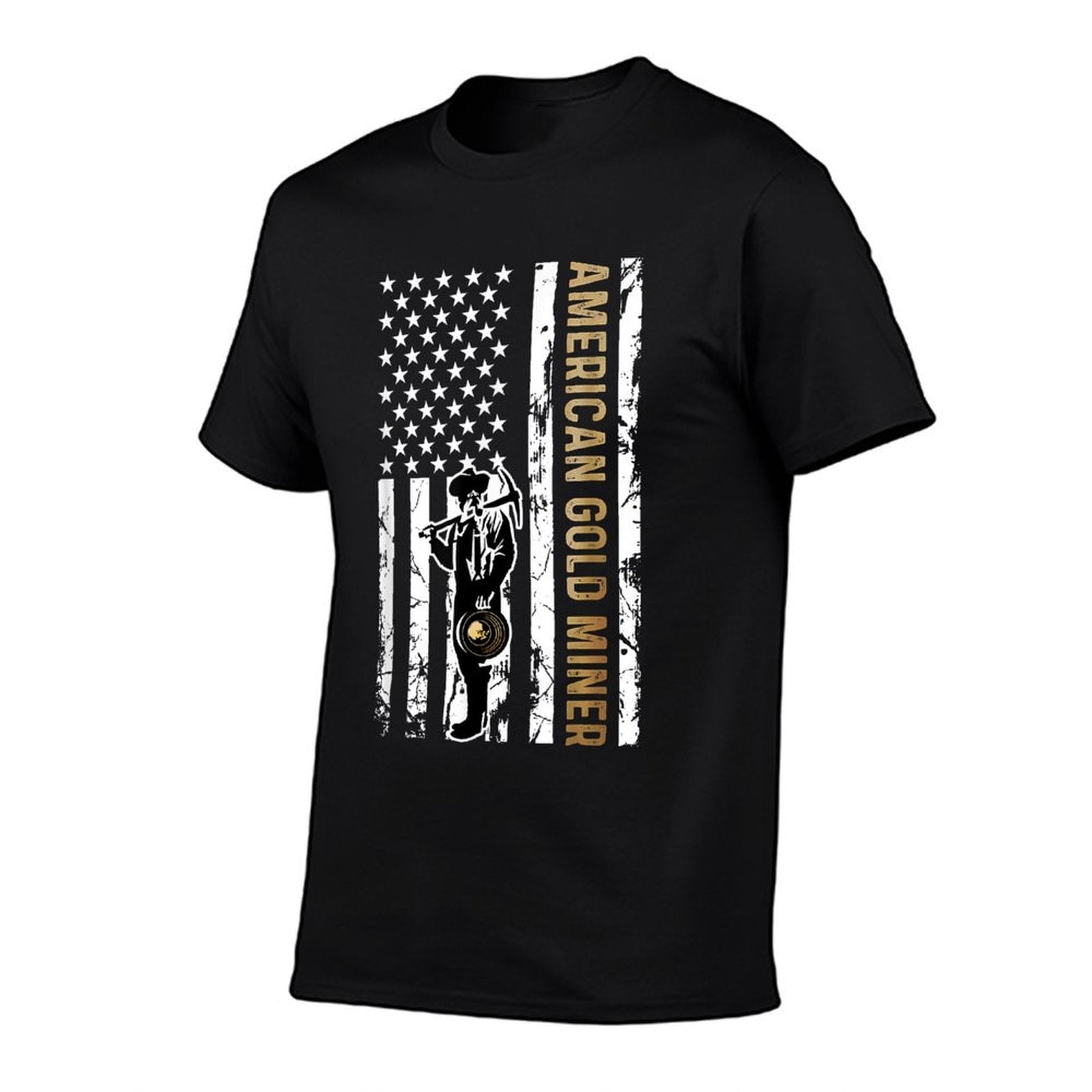 Golden US for American Gold Miner Comfortable T-Shirt