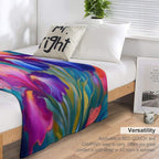 Iris Celebration Quick-dry Throw Blanket