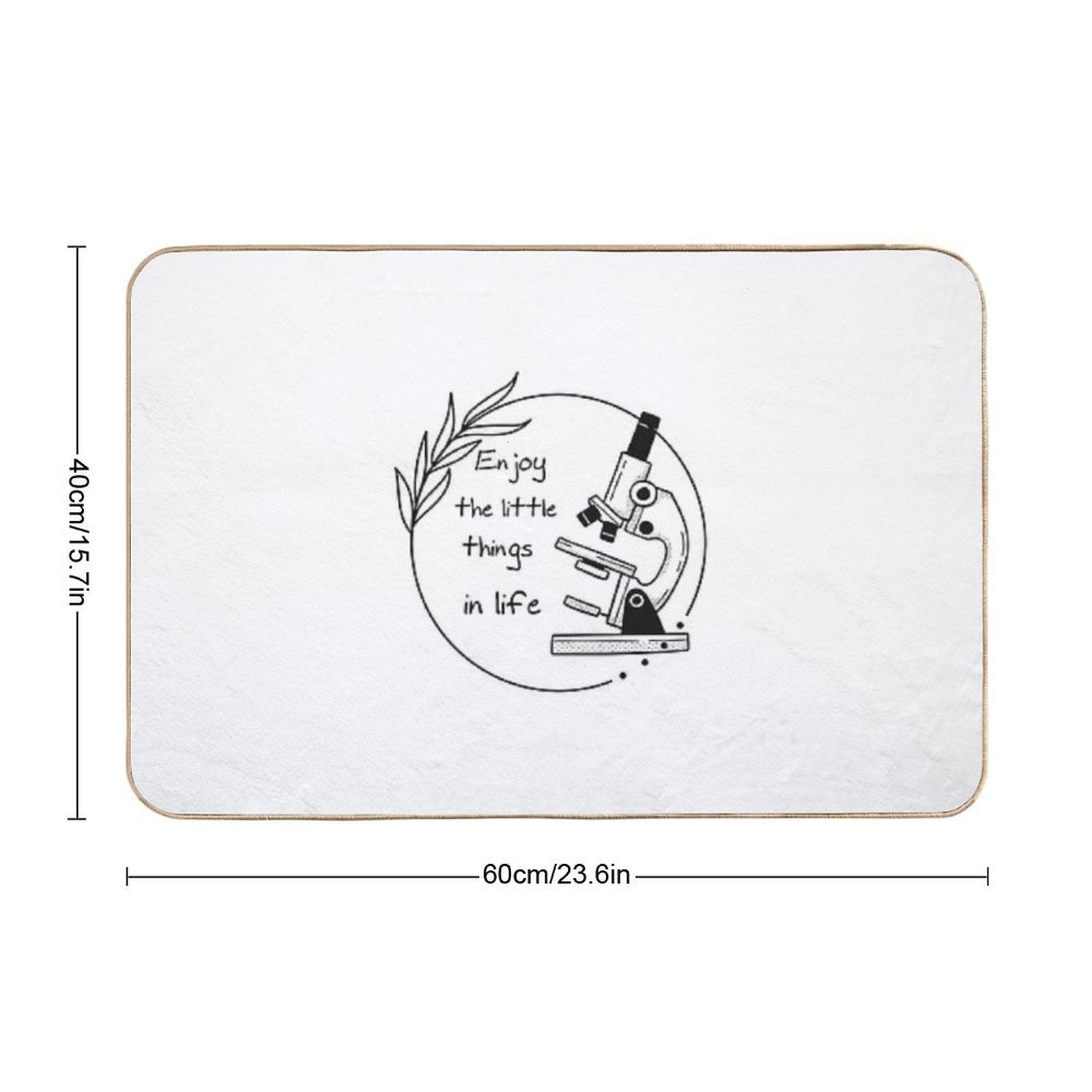 Funny Microscope, Microbiologists Biology Nerd Science Lab  Easy To Clean Bath Mat