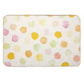 Dotty Grove – Abstract Watercolor Polka Dots  Fade-Resistant Bath Mat