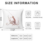 Long-Spined Giant Squid Soft Gift Ready Throw Pillow