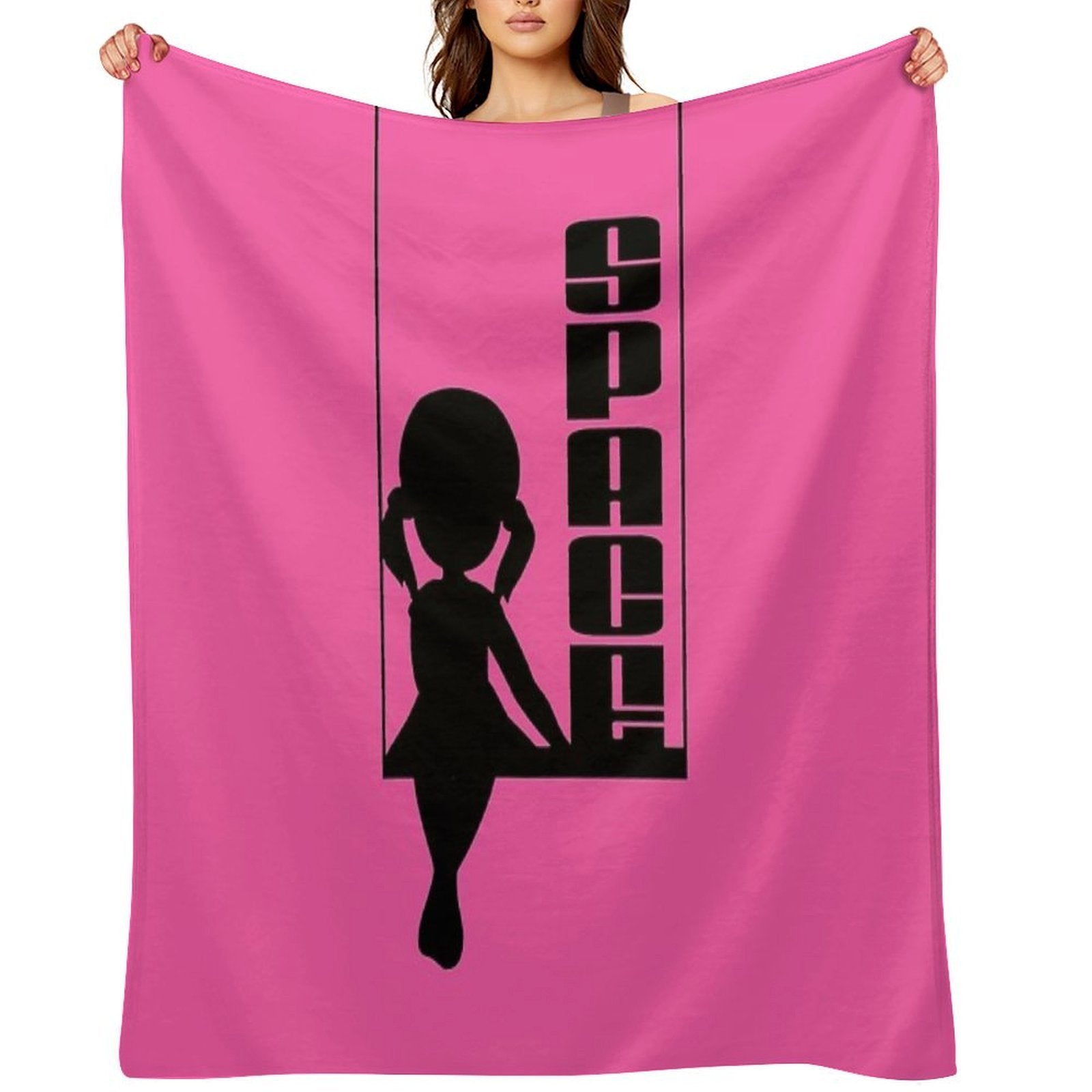 Little Space Swing (Black) Comfort Throw Blanket