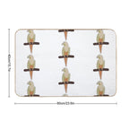Pineapple Conure  Slip-Resistant Bath Mat