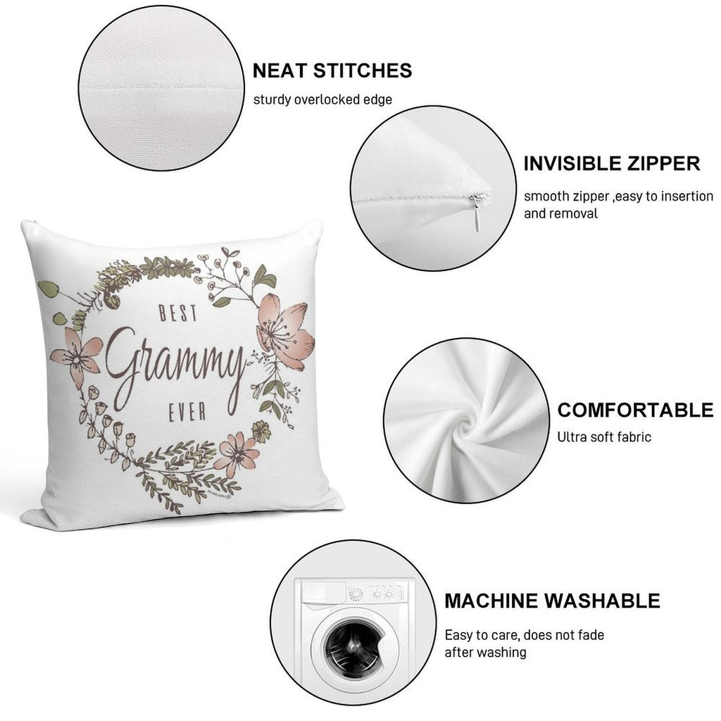 Best Grammy Ever Soft Gift Ready Throw Pillow