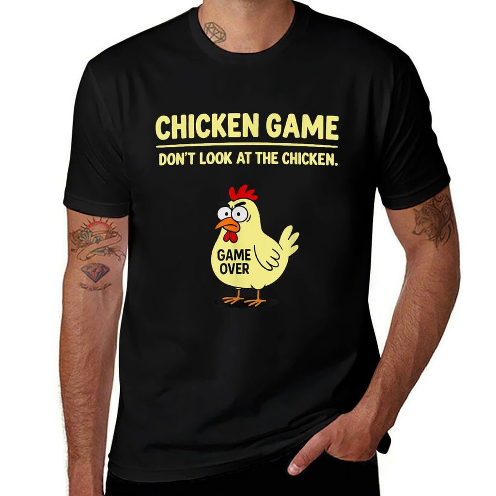 Chicken Game Dont Look At The Chicken Funny Chicken Joke  Classic T-Shirt