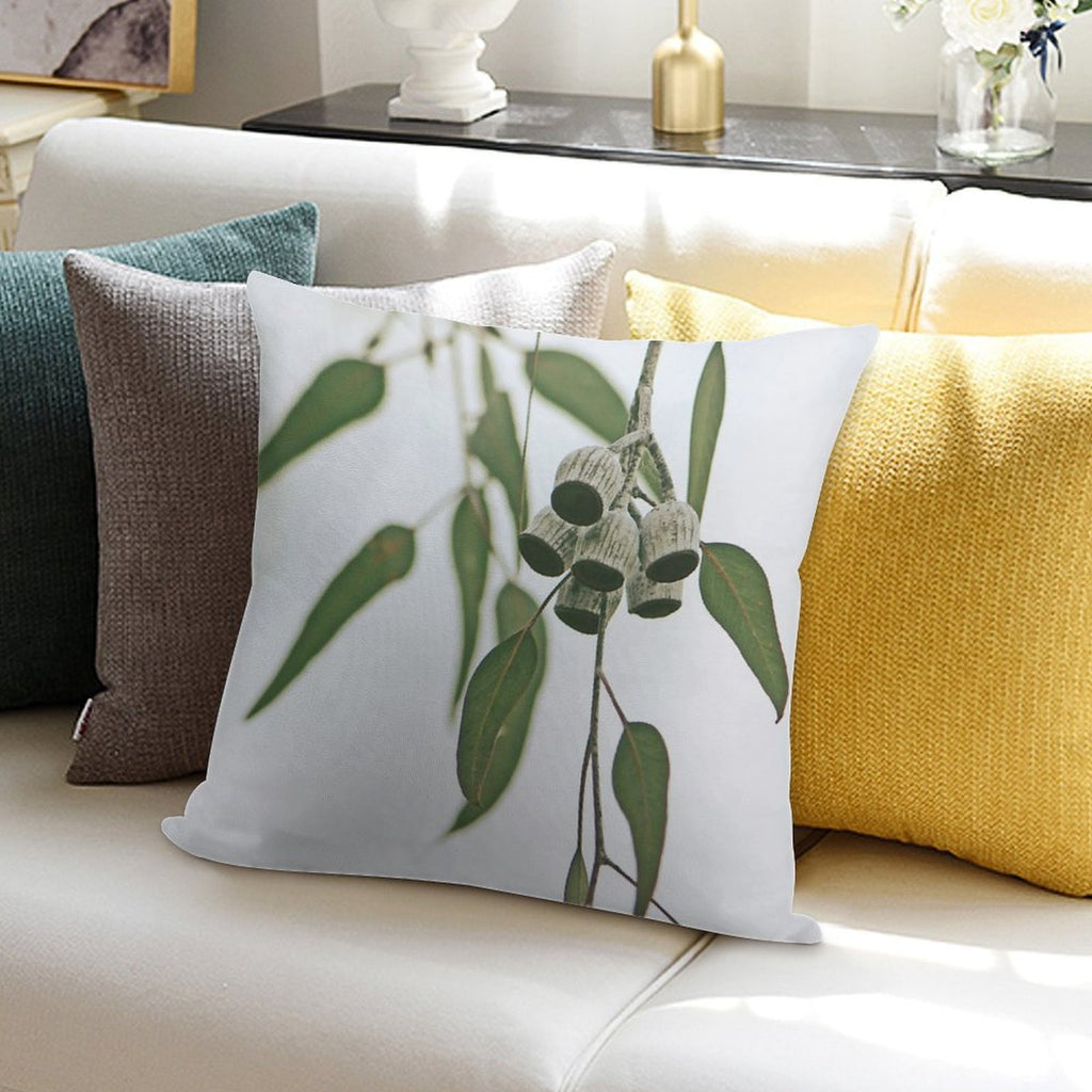 Australian Flora - Eucalyptus Gum Nuts Soft Gift Ready Throw Pillow