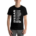 Vegan For Everything T PlanetEarth Day, Save The Bees  Fade-proof Color T-Shirt