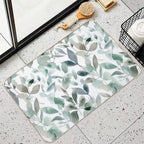 Beautiful Plants Pattern Art  Dirt-Trapping Bath Mat