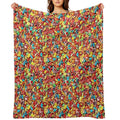 Fruity Cereal Compact Throw Blanket