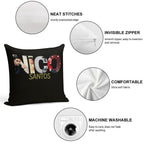 Nico Santos HD T - Shirt  Sticker Soft Luxury Feel Throw Pillow