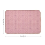 Paloma Faded Vintage Floral Damask in Rose Pink And Cream Fabric  Rapid-Drying Bath Mat
