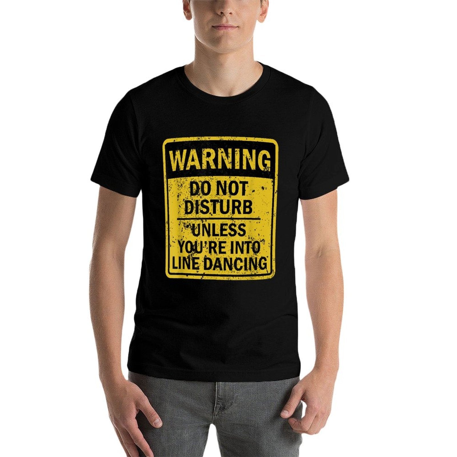 Funny Line Dancing Joke Meme For Men Women  Cotton T-Shirt