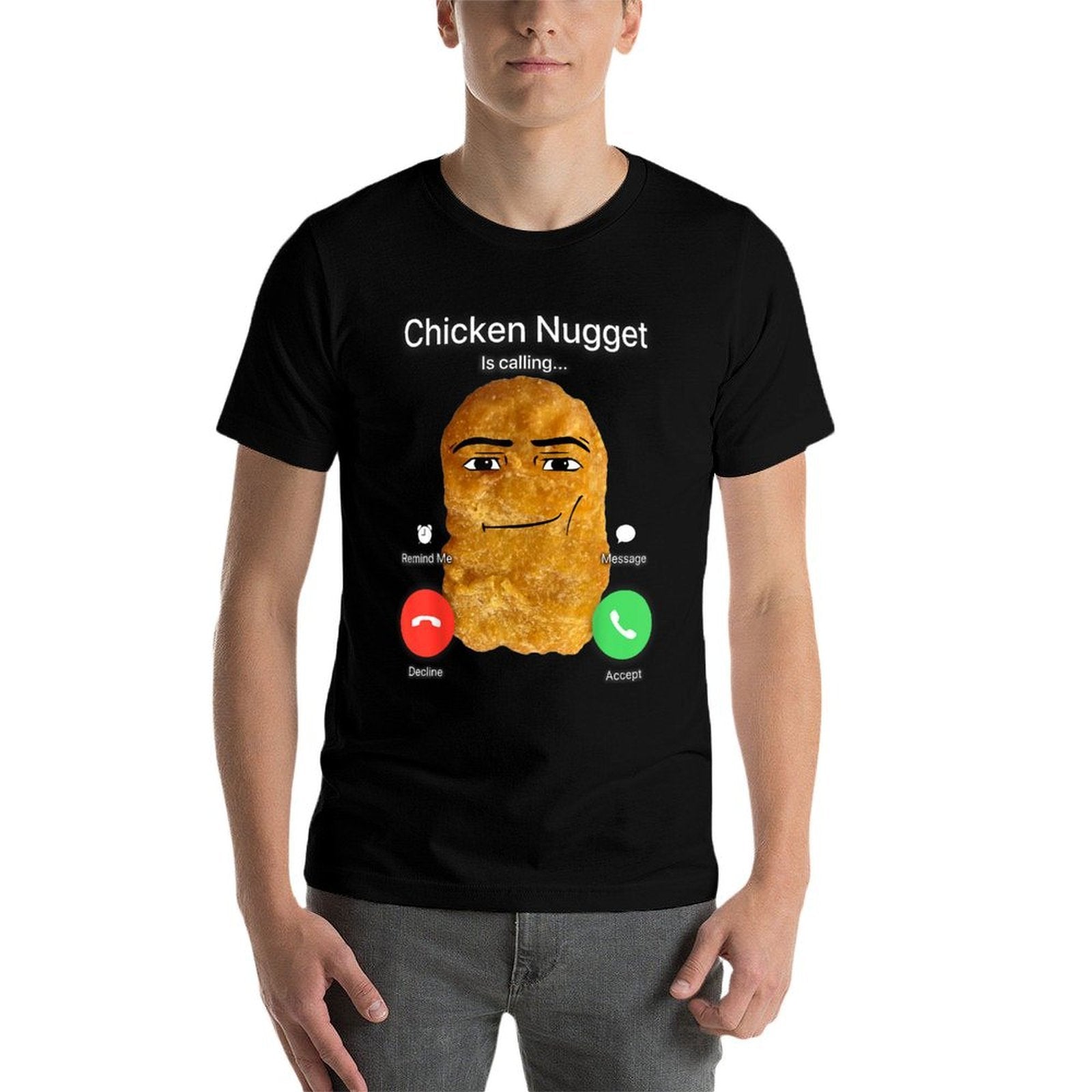 Chicken Nugget Is Calling  Breathable T-Shirt