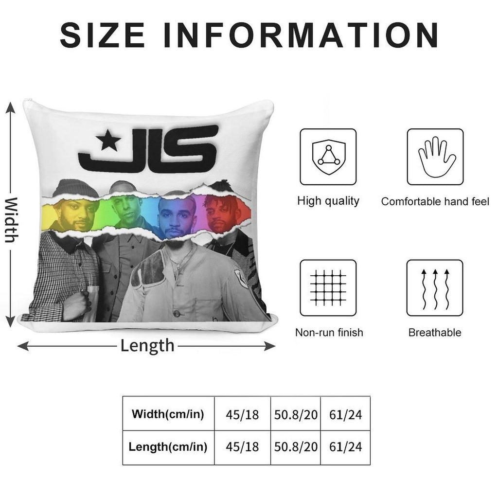 JLS ARE BACK Soft Skin-Friendly Throw Pillow