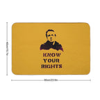 Strummer  ~ #Know Your Rights  Absorbent Bath Mat