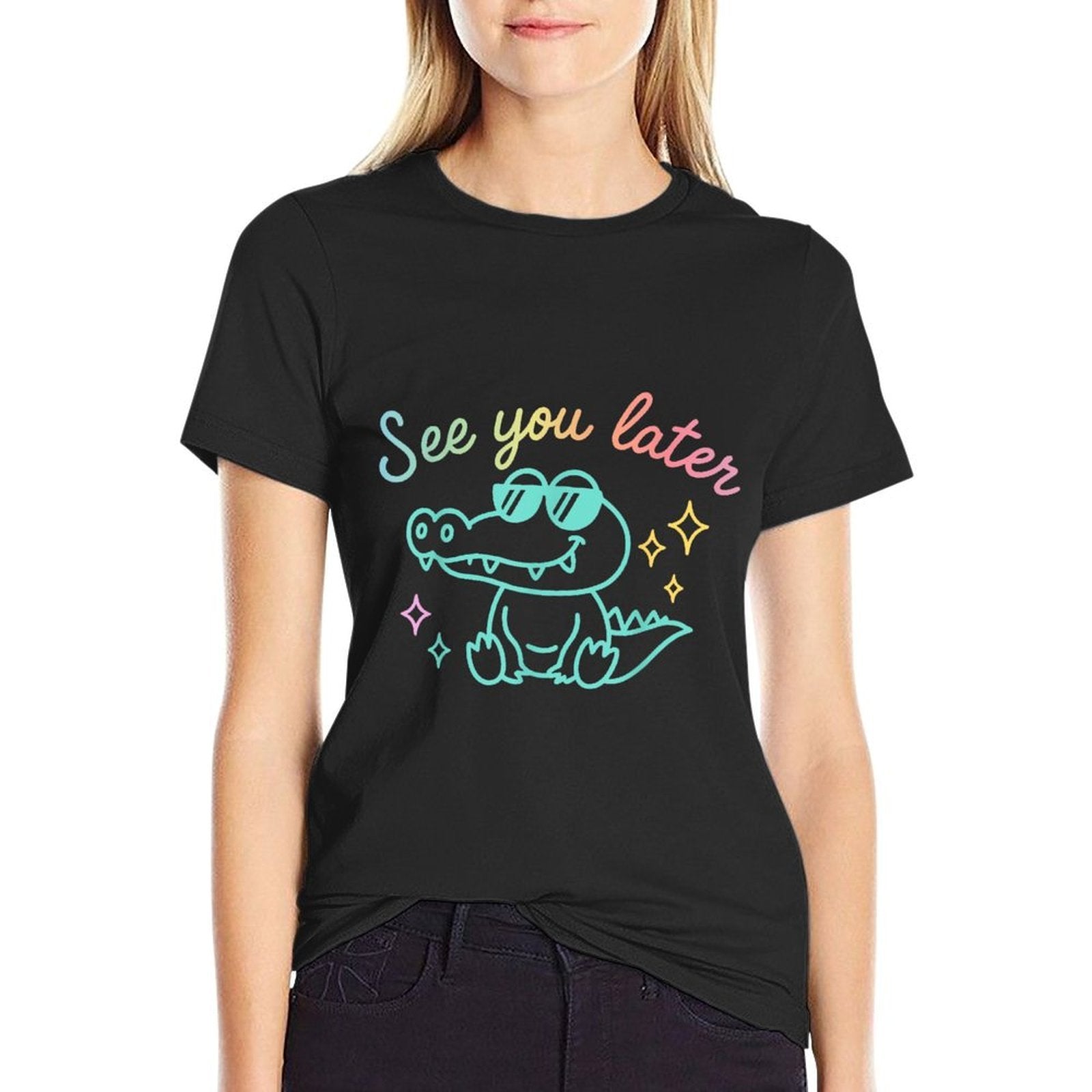 See You Later Teacher Funny Kid Alligator Last Day Of School  Classic T-Shirt