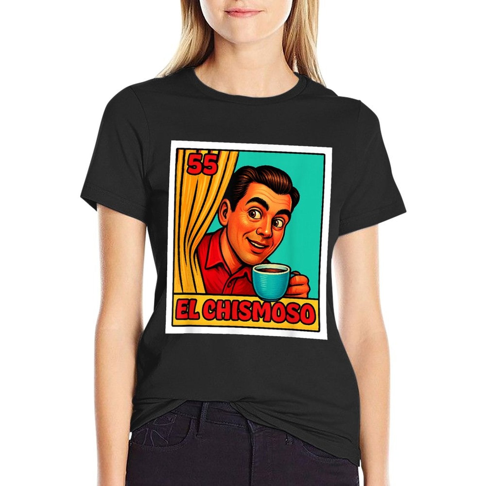 Mexican Lottery Designs Mexican El Chismoso Parody Lottery  Versatile T-Shirt