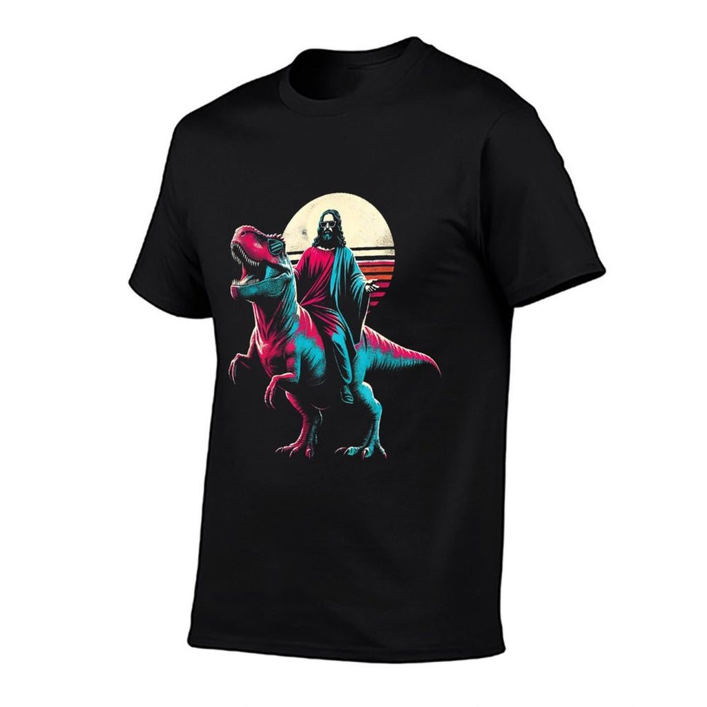 Jesus T-Rex - Funny Christian Religious Dinosaurs Dino Lover  Slim-fit Cut T-Shirt