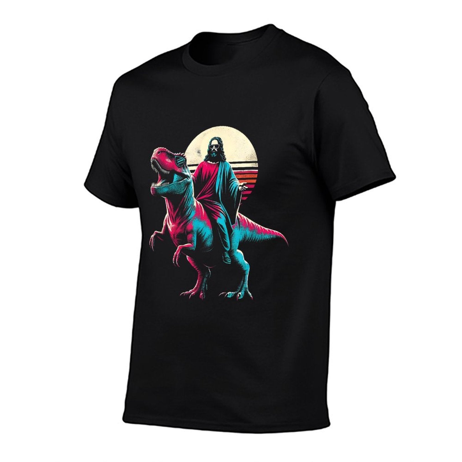 Jesus T-Rex - Funny Christian Religious Dinosaurs Dino Lover  Slim-fit Cut T-Shirt