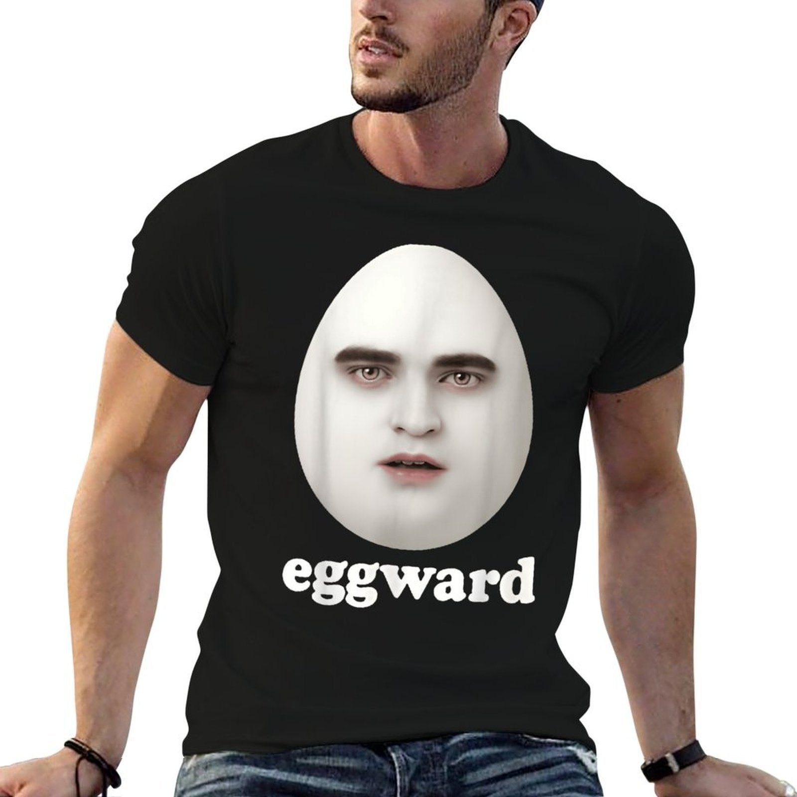 Eggward Funny Meme Cute  Rolled Sleeves T-Shirt