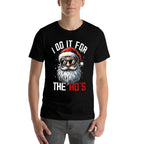 Funny Christmas Santa Claus I Do It For The Hos Cute Xmas  Summer-ready Fabric T-Shirt