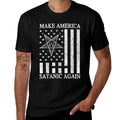 Make America Satanic Great Again Funny Gift  Summer-ready Fabric T-Shirt