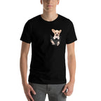 Funny Chihuahua in Your Pocket for Chihuahuas Lovers  Slim-fit Cut T-Shirt