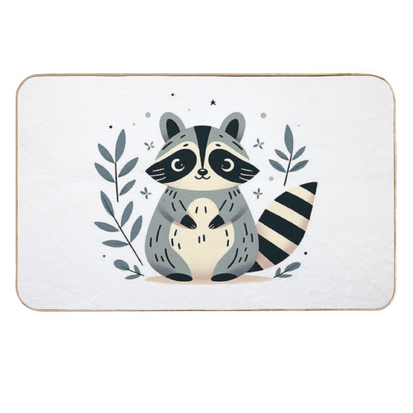 Raccoon  Repositionable Bath Mat