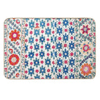 Kermina Suzani Uzbekistan Embroidery Print  Odorless Bath Mat