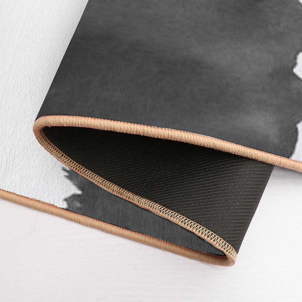 Sage Green Black Abstract Minimalism #1 #minimal #ink #decor #art  Repositionable Bath Mat