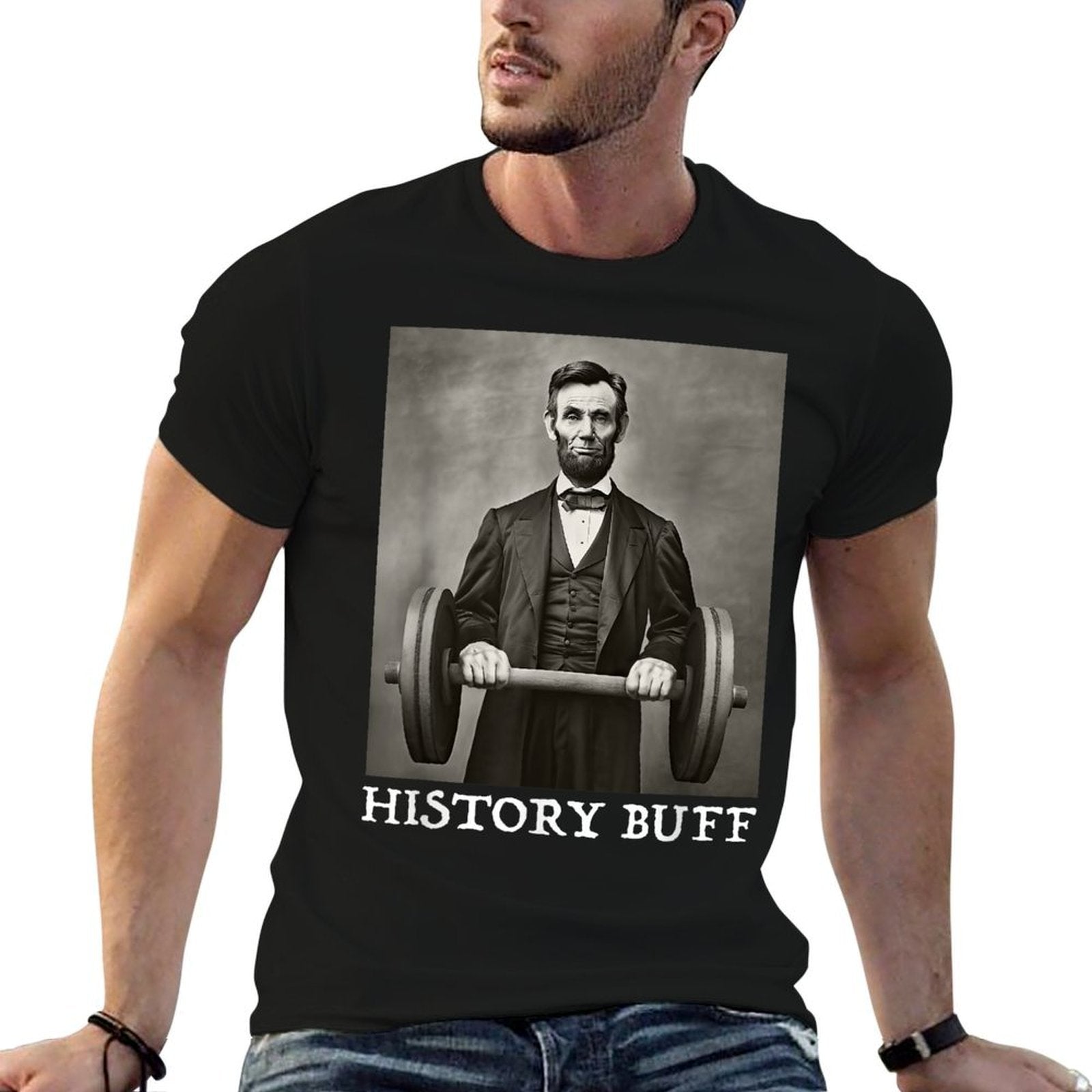 Funny Abraham Abe Lincoln July 4th History Buff Mens  Wrinkle-resistant T-Shirt