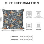 Winter Deer  Dark Grey Soft Warmth Comfort Throw Pillow