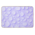 Purple Water Droplets Pattern  Eco-Friendly Bath Mat