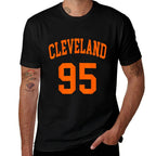 Cleveland Ohio US American College Font Number 95  Slim-fit Cut T-Shirt