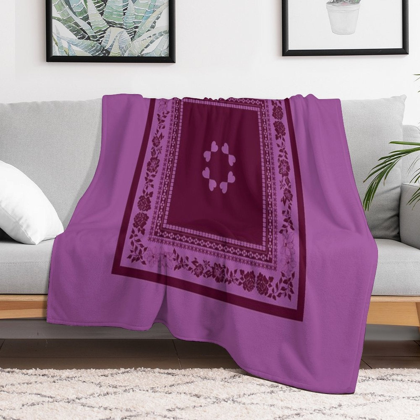 Love Garden Paradise Quick-dry Throw Blanket