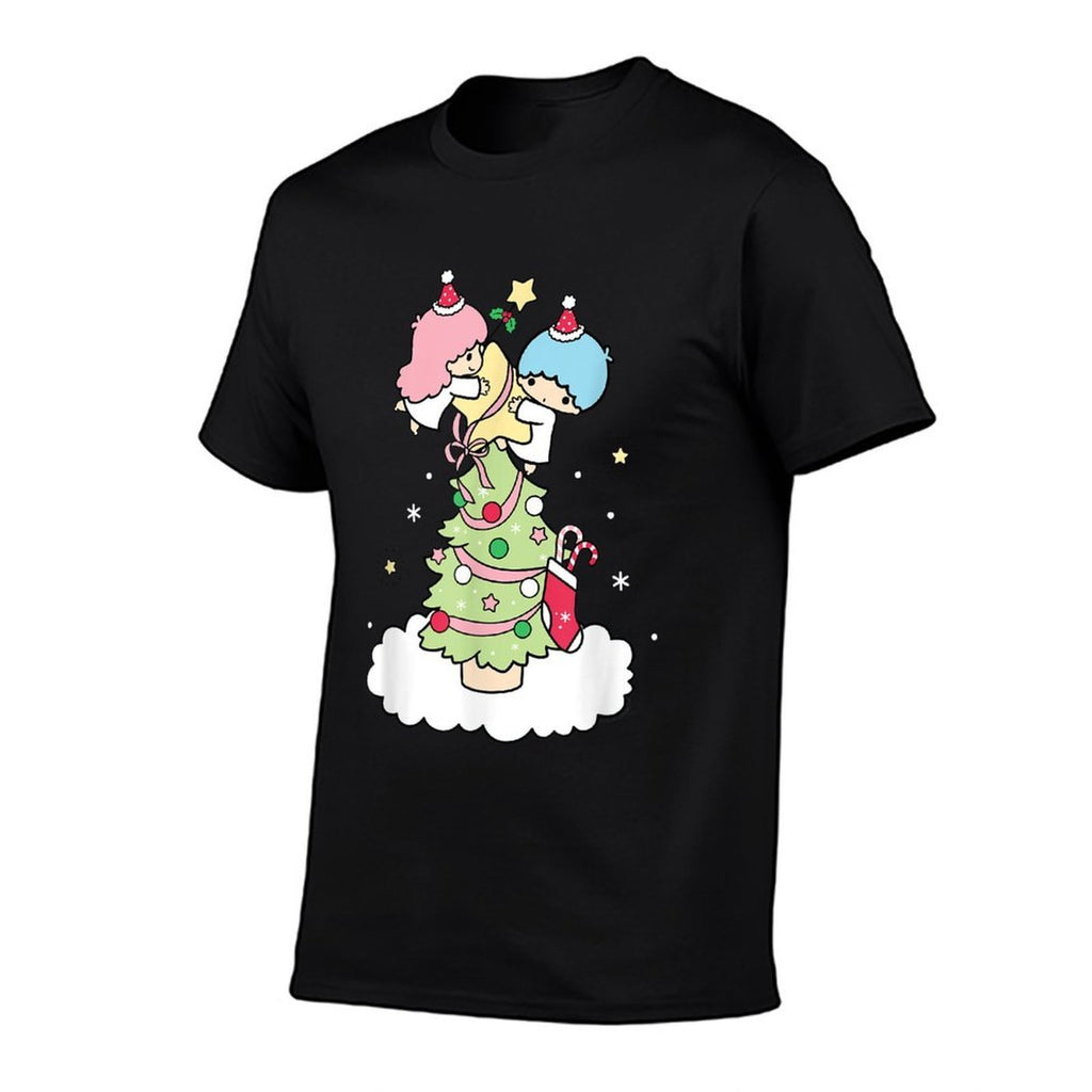 Little Twin Stars Christmas Tree  Trendy Pattern T-Shirt