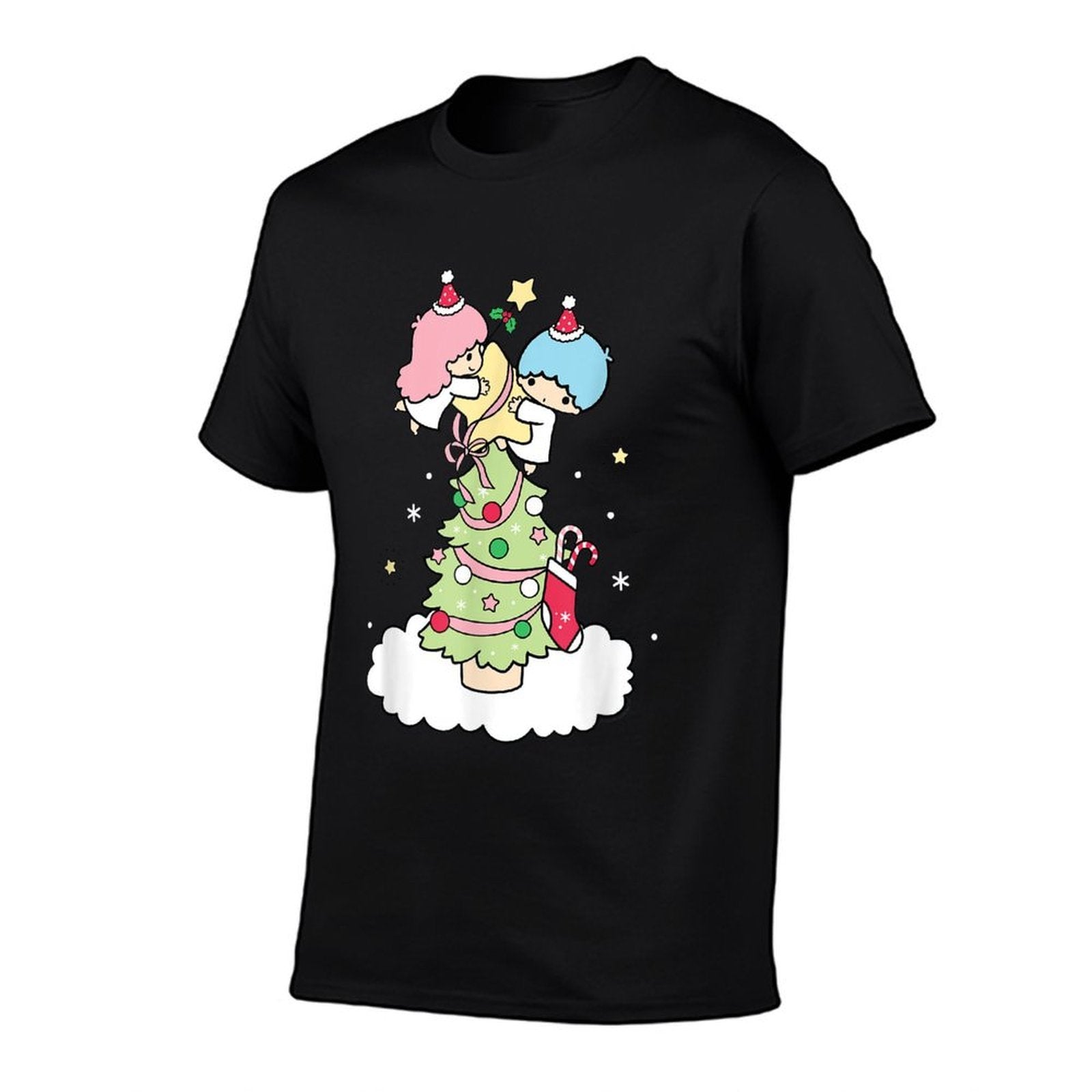 Little Twin Stars Christmas Tree  Trendy Pattern T-Shirt